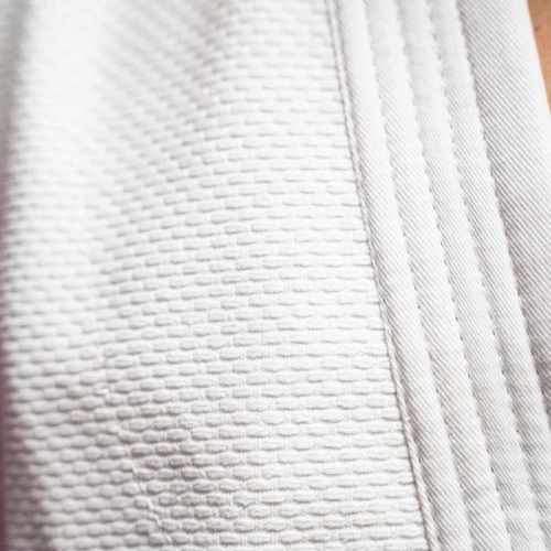 kimono do judo aikido biała plecionka