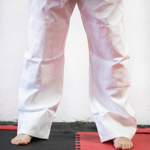 kimono do judo aikido biała plecionka