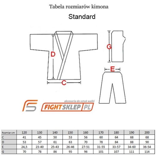 kimono do judo aikido biała plecionka