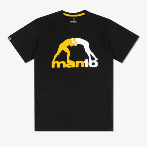 koszulka manto logo onyks czarna do mma bjj