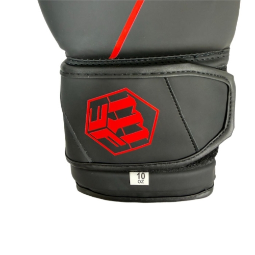 rękawice bokserskie na ring i na trening rpu black czerwone