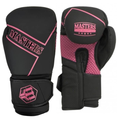 rękawice bokserskie na ring i na trening rpu black różowe