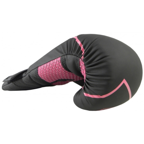 rękawice bokserskie na ring i na trening rpu black różowe