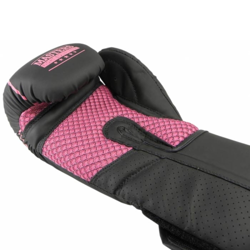 rękawice bokserskie na ring i na trening rpu black różowe