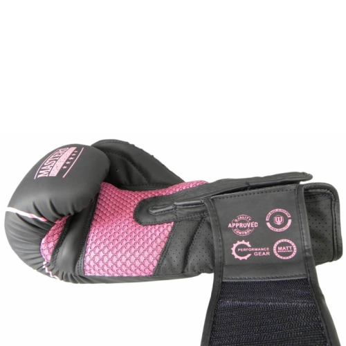 rękawice bokserskie na ring i na trening rpu black różowe