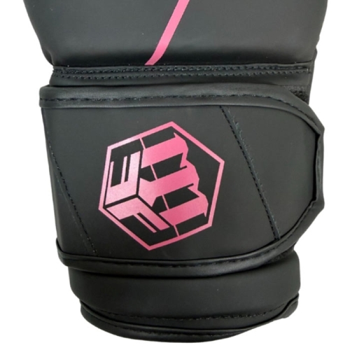 rękawice bokserskie na ring i na trening rpu black różowe