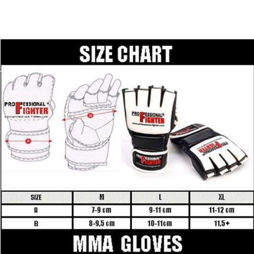 rękawice mma od firmy professional fighter